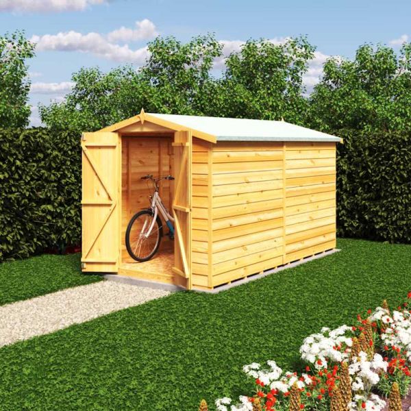 Shire Value Overlap Garden Shed 10x6 No Windows