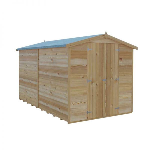 Shire Value Overlap Garden Shed 10x6 No Windows