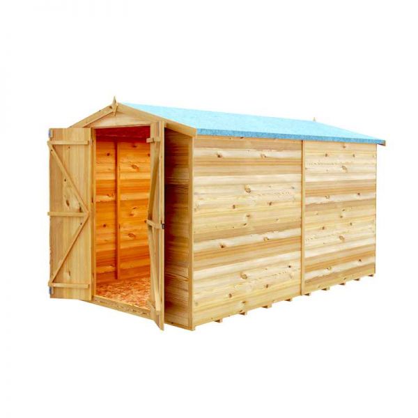 Shire Value Overlap Garden Shed 10x6 No Windows