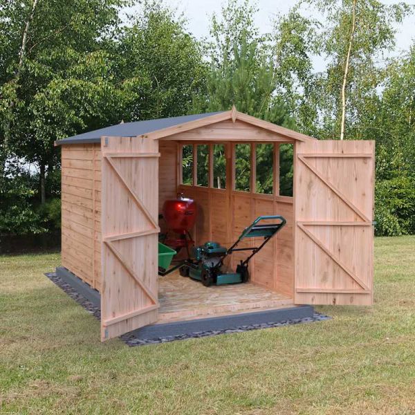 Shire Overlap Garden Shed 10x6 with Double Doors