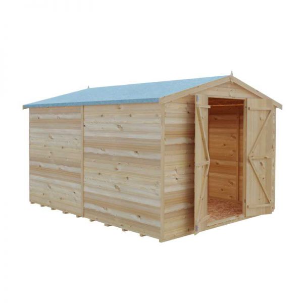 Shire Value Overlap Garden Shed 10x8 No Windows