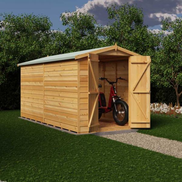 Shire Value Overlap Garden Shed 12x6 No Windows