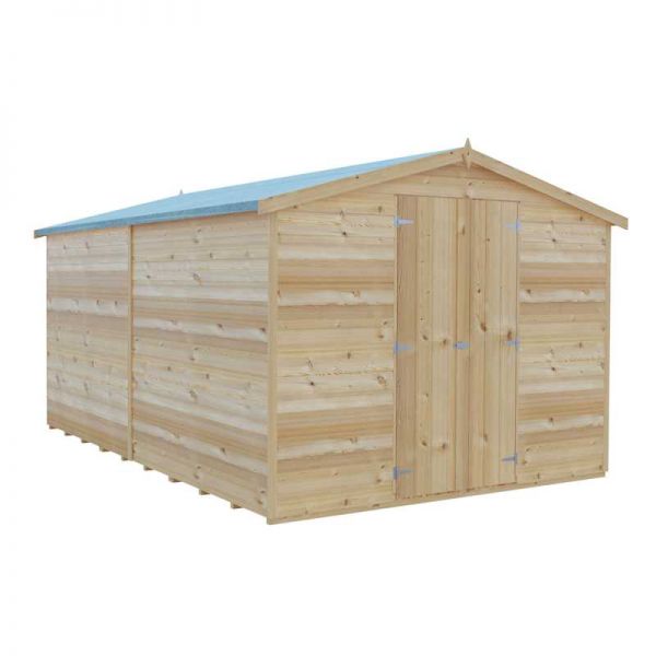 Shire Value Overlap Garden Shed 12x8 No Windows