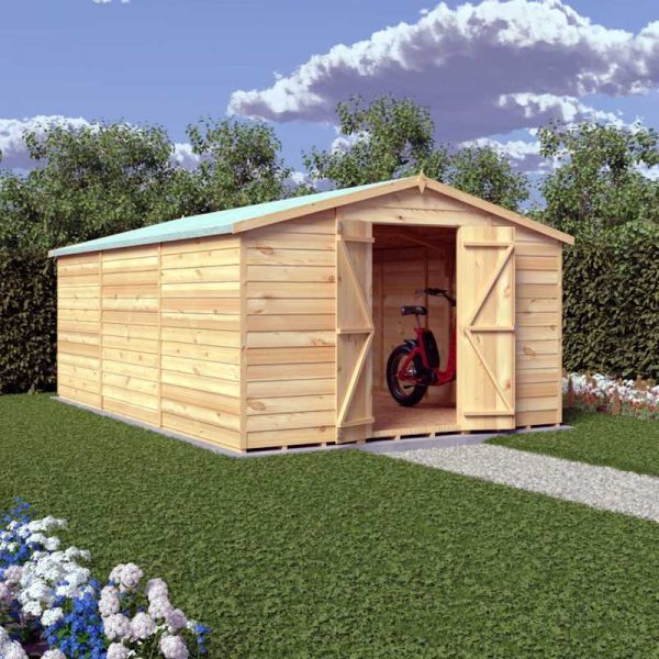 Shire Value Overlap Garden Shed 15x10 No Windows