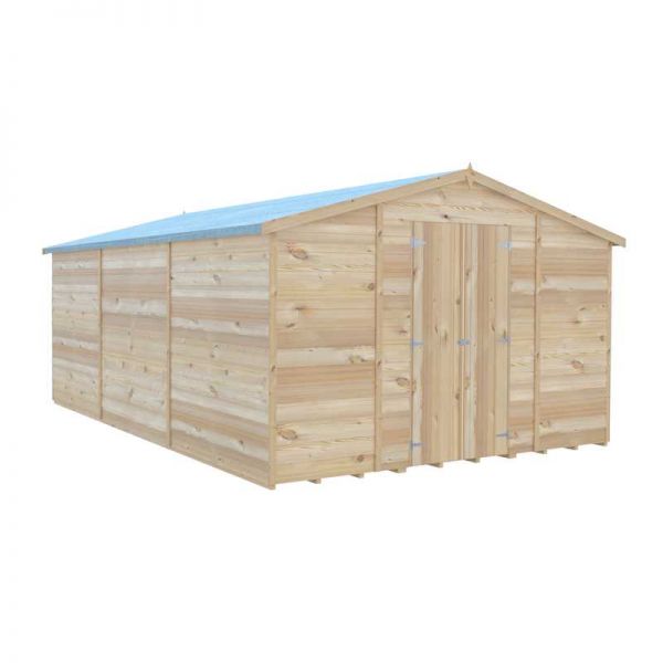 Shire Value Overlap Garden Shed 15x10 No Windows