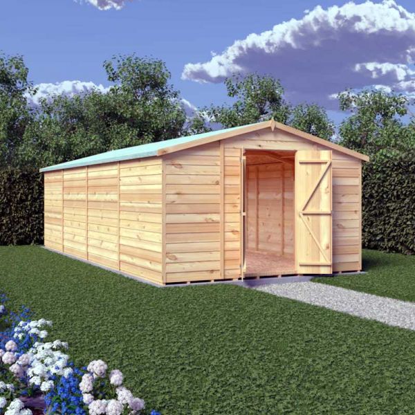 Shire Value Overlap Garden Shed 20x10 No Windows