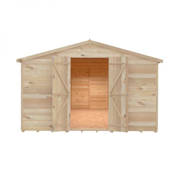 Shire Value Overlap Garden Shed 20x10 No Windows