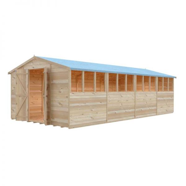 Shire Value Overlap Garden Shed 20x10 with Double Doors