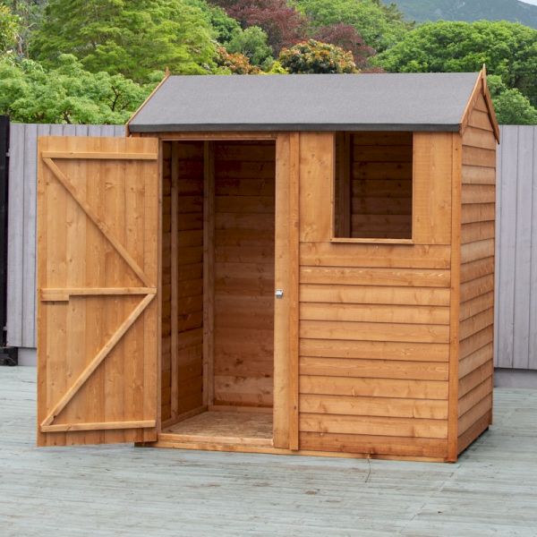 Shire Overlap Reverse Apex Shed 6x4 - One Garden