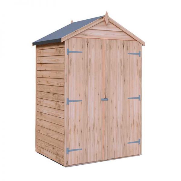 Shire Value Overlap Windowless Shed 4x3 with Double Doors