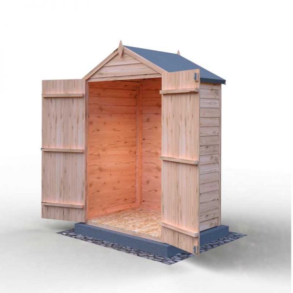 Shire Value Overlap Windowless Shed 4x3 with Double Doors