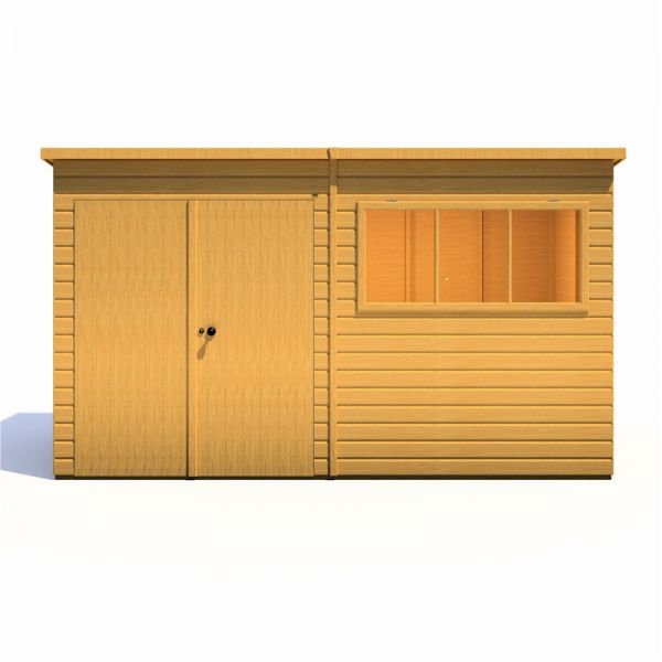 Shire Ranger Premium Pent Shed 12x6 With Double Doors