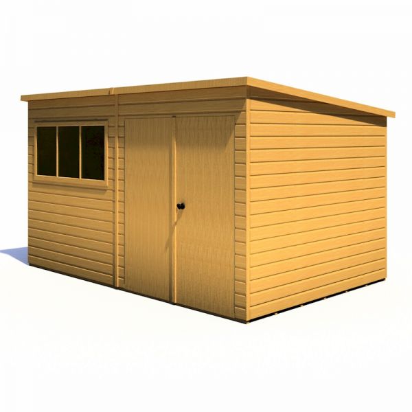 Shire Ranger Premium Pent Shed 12x8 With Double Doors