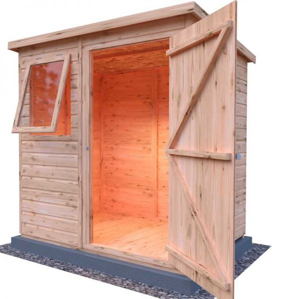 Shire Shiplap Pent Shed 6x4