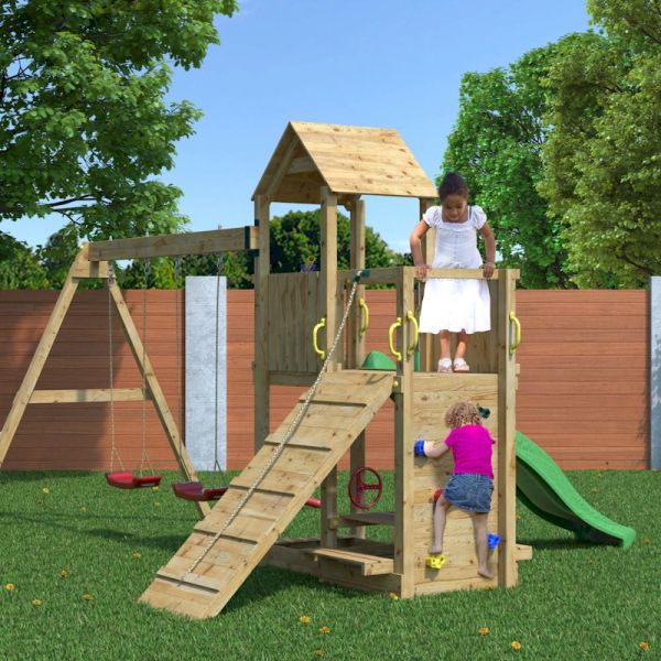 Shire Summit Seeker Scramble Climber With Double Swing - One Garden