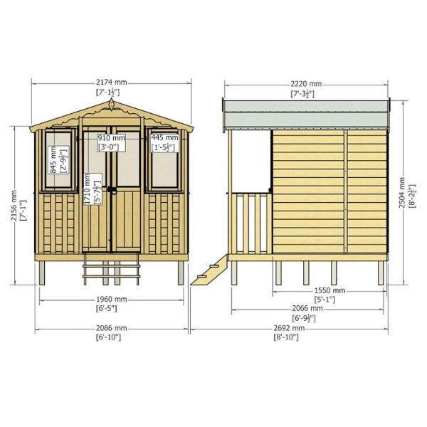 Shire Thornham Summerhouse 7x7