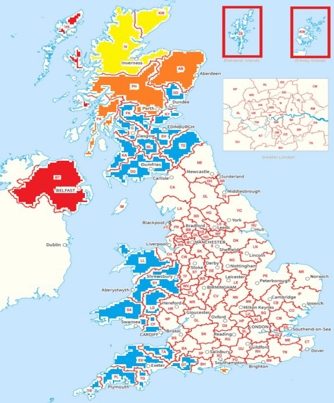 Shire Delivery Zones