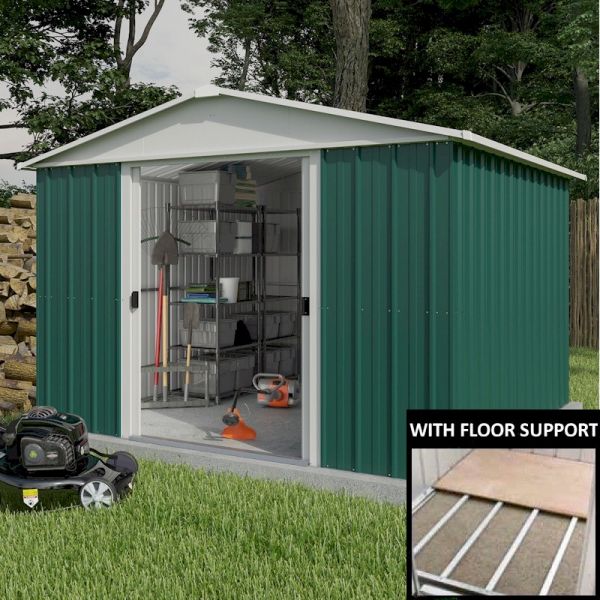 Yardmaster 1010GEYZ Metal Shed with Floor Support Frame 2.85 x 2.85m ...