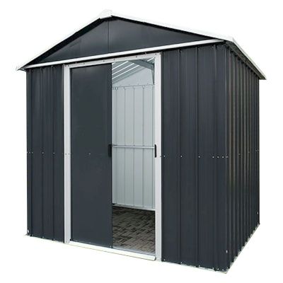 Yardmaster Castleton 65AEYZ Metal Shed with Floor Support Frame 1.86 x 1.25m