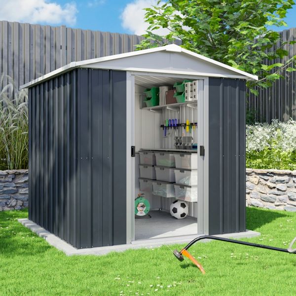 Yardmaster Castleton 65ANZ Metal Shed 1.86 x 1.25m - One Garden