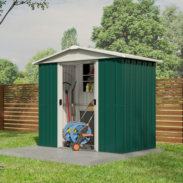 Yardmaster Emerald Deluxe 65GEYZ Metal Shed 5x6 - One Garden