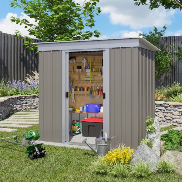 Yardmaster Platinum 64TPZ Pent Metal Shed 1.84 x 1.04m - One Garden